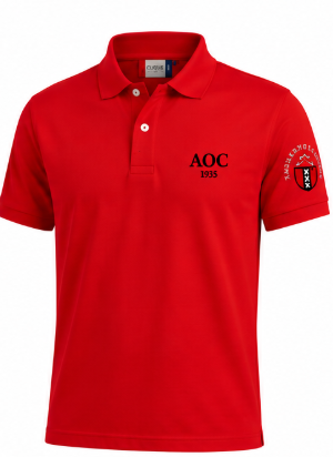 Heren polo rood L
