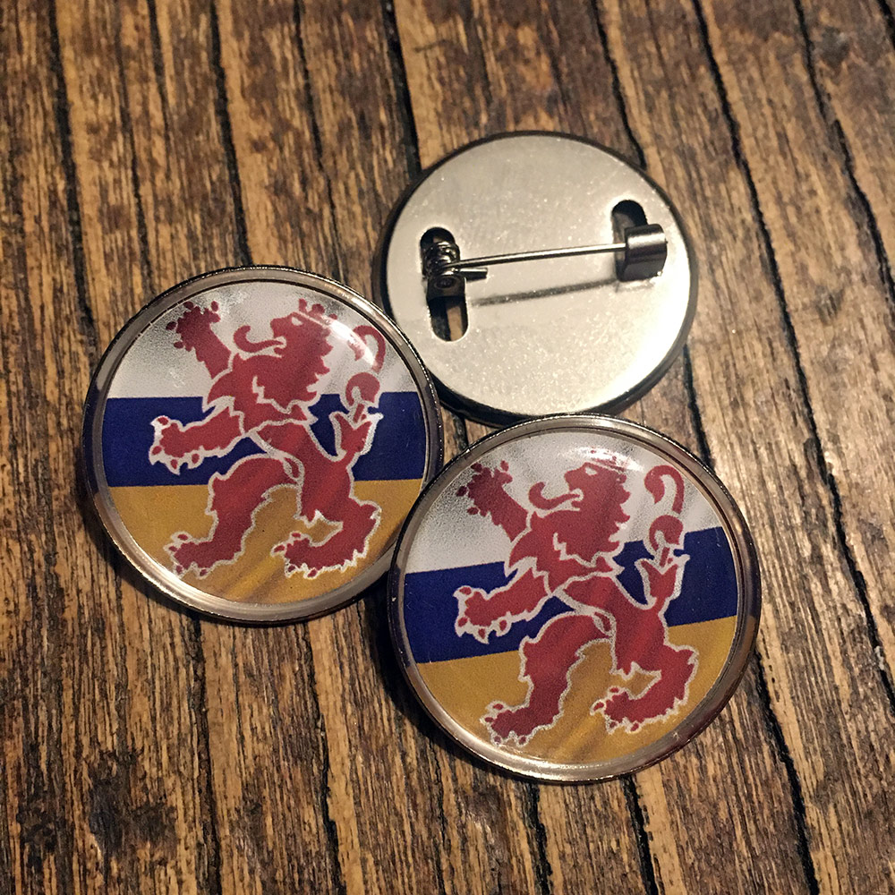 Speldpin 25mm Limburg domingsticker